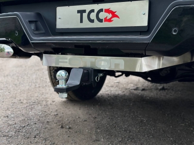 Фаркоп (шар E нерж., надпись Tunland V9) для Foton Tunland V9 2.0 Diesel АКПП 4WD 2025-н.в.