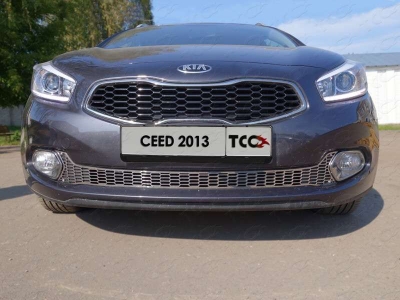 Рамка номерного знака Kia Ceed (комплект) ТСС для Любые