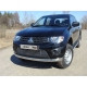 Накладка решётки радиатора 16 мм ТСС для Mitsubishi L200 2014-2015
