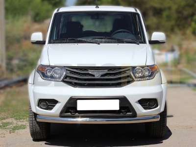 Защита переднего бампера 76 мм для УАЗ Патриот 2015-2021